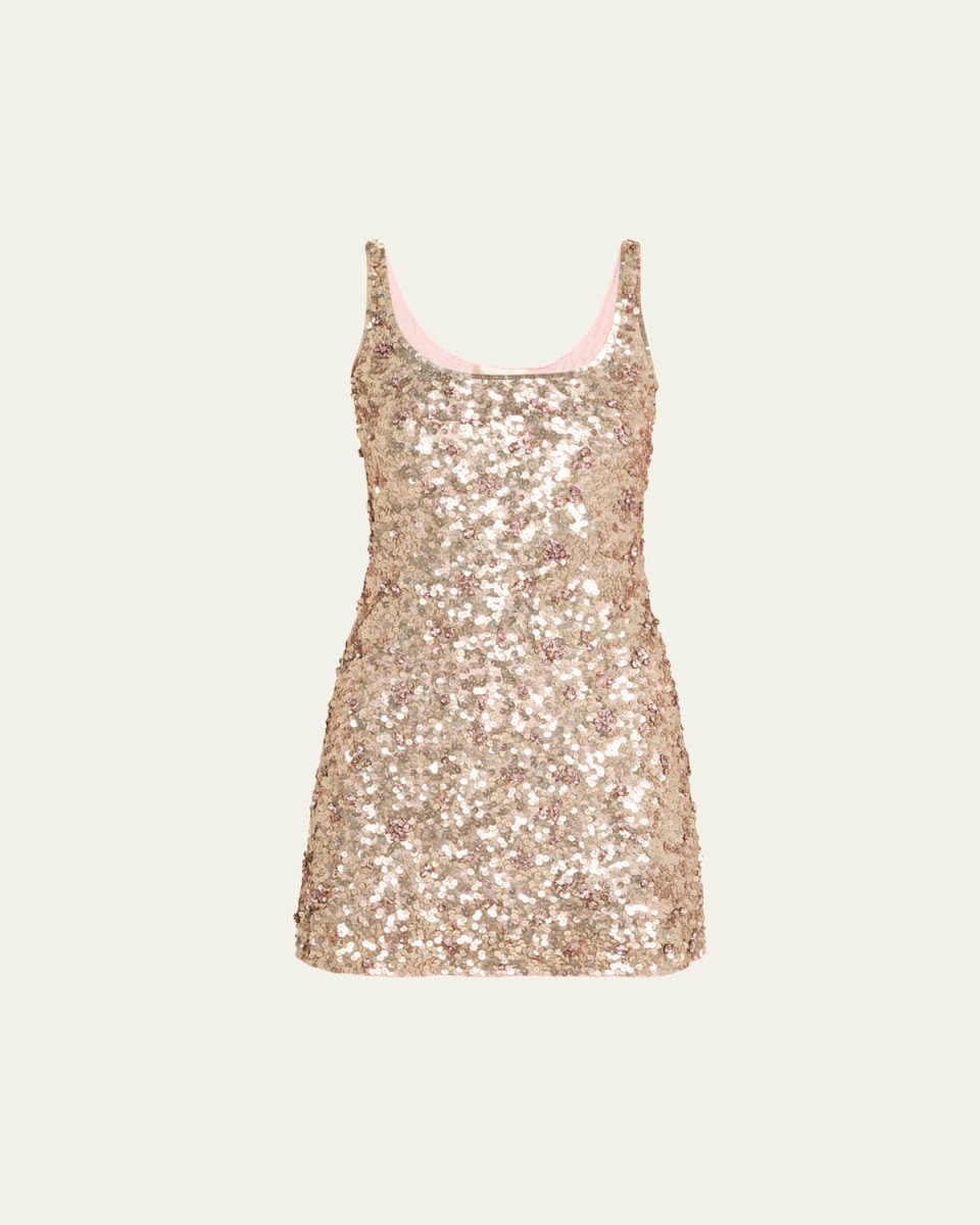 Dorrina Sequined Mini Dress